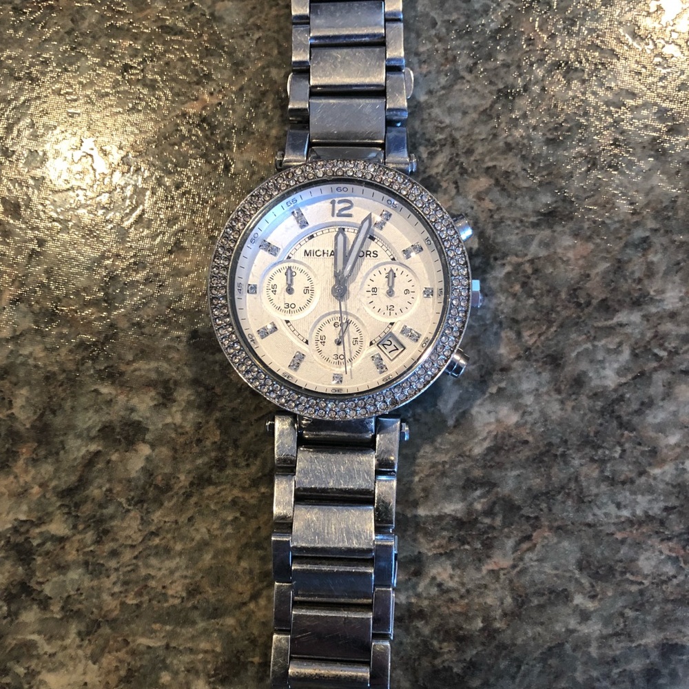Michael Kors chronograph watch.